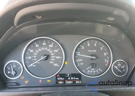 2015 BMW 320 I из США, поврежденный, VIN WBA3B1G54FNT03192